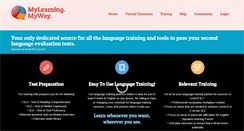 Desktop Screenshot of mylearningmyway.com
